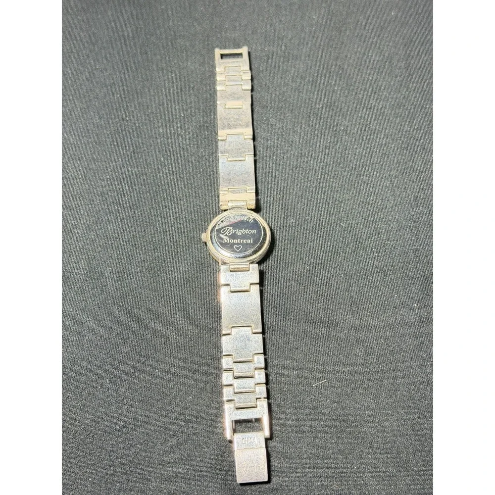 Brighton Montreal Women's Silver Tone Watch Ornate Bracelet Quartz Untested